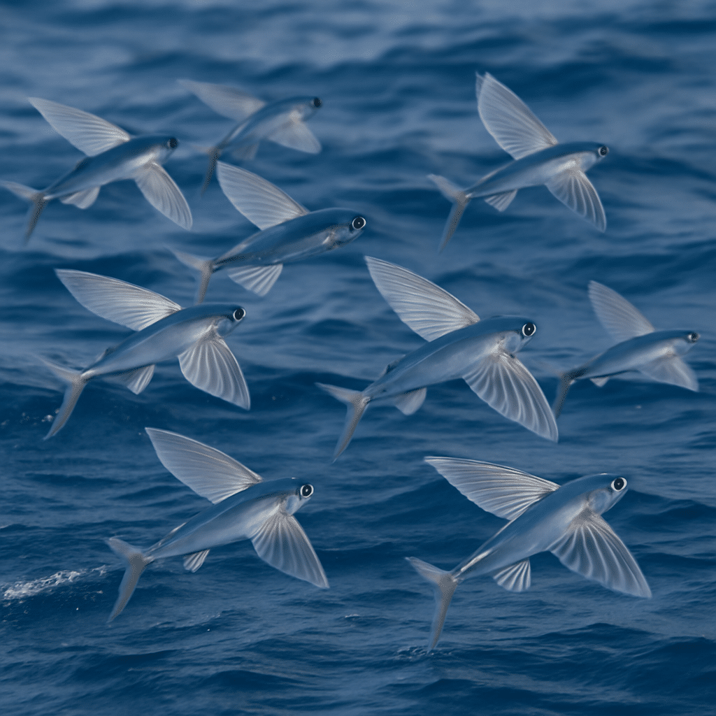 Shoal-flying fish